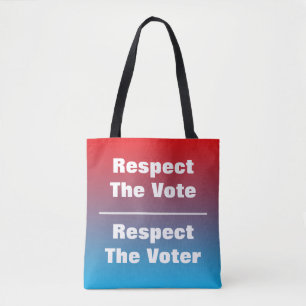 Respect The Vote and Voter Tote Bag