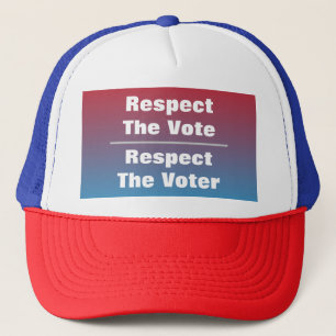 Respect The Vote and Voter Trucker Hat