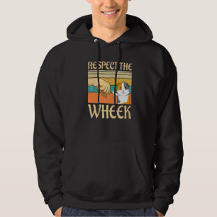 Respect The Wheek Quote For A Guinea Pig Nerd Hoodie