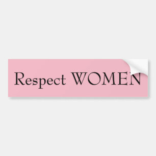 Respect Women Bumper Sticker