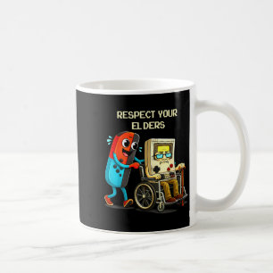 Respect Your Elders Funny Retro Gaming  Coffee Mug