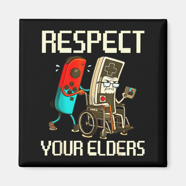 Respect Your Elders Gaming Clic  Magnet (Front)