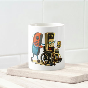 Respect Your Elders Gaming Control Retro Funny Coffee Mug