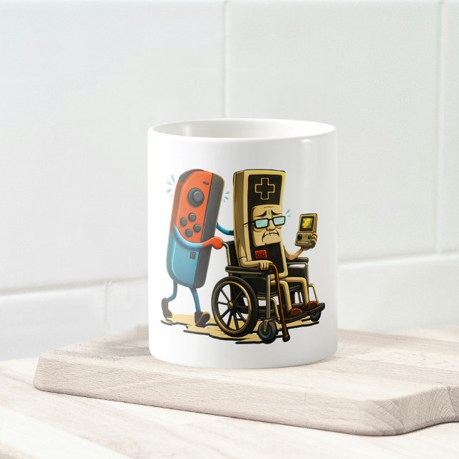 Respect Your Elders Gaming Control Retro Funny Coffee Mug (Creator Uploaded)