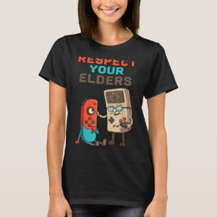 Respect Your Elders Gaming Control Retro Funny Gam T-Shirt