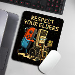 Respect Your Elders Gaming Control Retro Funny Mouse Pad<br><div class="desc">Level up your style with this Respect Your Elders Gaming Control Retro Funny Gamer design—a must-have for classic gaming fans and modern gamers alike. Featuring a vintage retro game controller and bold humor, this design celebrates old-school gaming skills with a playful message that every gamer understands. Perfect for retro gamers,...</div>