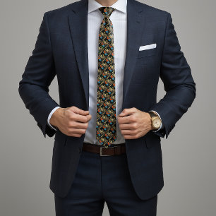 Respect Your Elders Gaming Control Retro Funny Tie