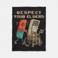 Respect Your Elders Retro Gaming Funny Gamer Contr