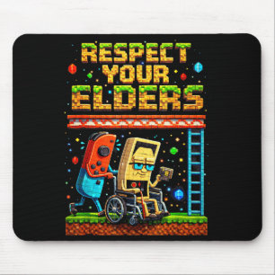 Respect Your Elders Retro Gaming Xel Gamer Control Mouse Pad