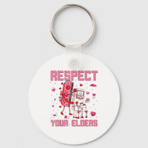 Respect Your Elders Video Game Gaming Controller Key Ring