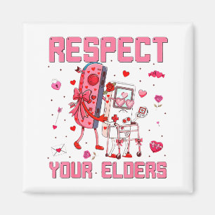 Respect Your Elders Video Game Gaming Controller Magnet