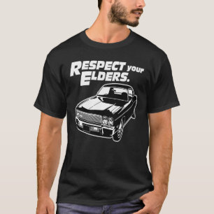 Respect Your Elders Vintage Euro Classic Car T-Shirt