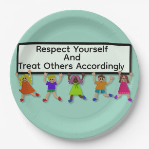 Respect Yourself Paper Plate
