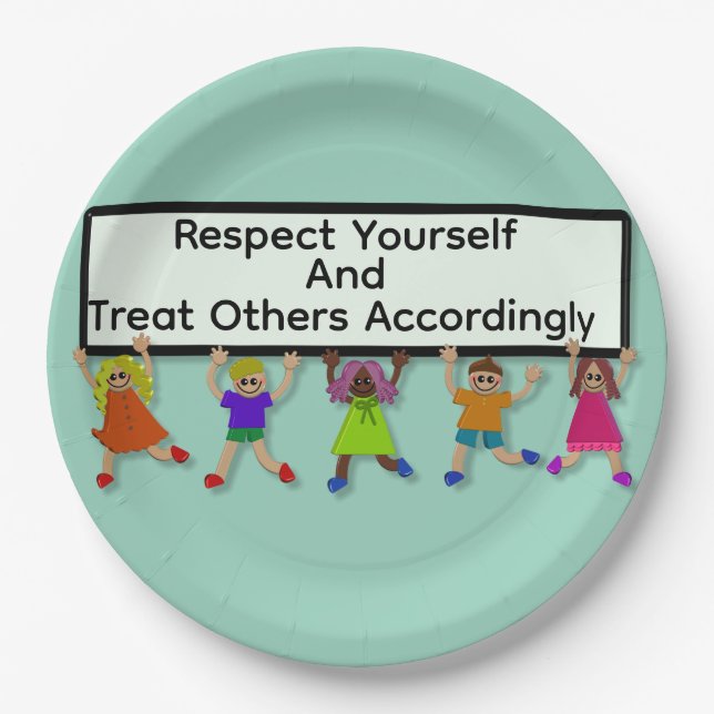 Respect Yourself Paper Plate (Front)