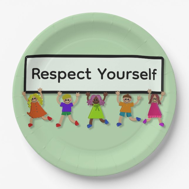 Respect Yourself Paper Plate (Front)