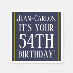 Respectable 54th Birthday Paper Napkins