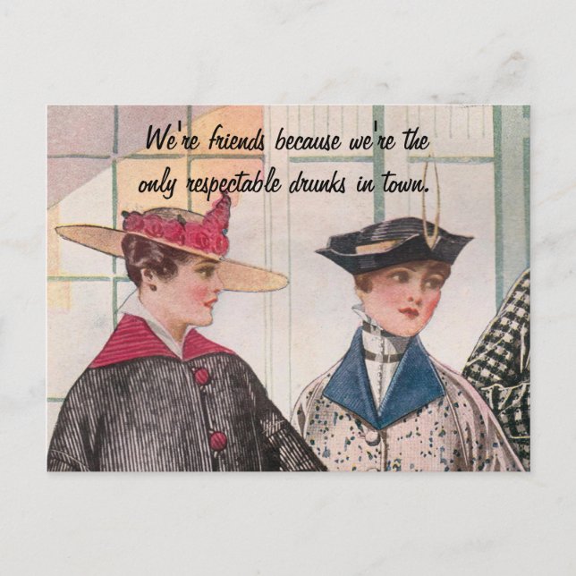 Respectable Drunks Postcard (Front)