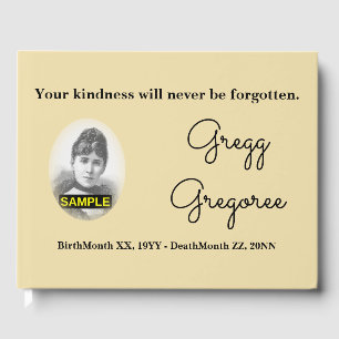 Respectable & Elegant Memorial Guestbook