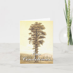 Respectable & Elegant "Our Condolences…" Card