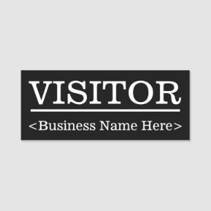 Respectable "VISITOR" Name Tag