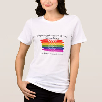 Respecting the Dignity of Every Human Being Pride Tri-Blend Shirt