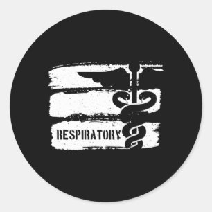 Respiratory Therapis Respiratory Therapy Classic Round Sticker