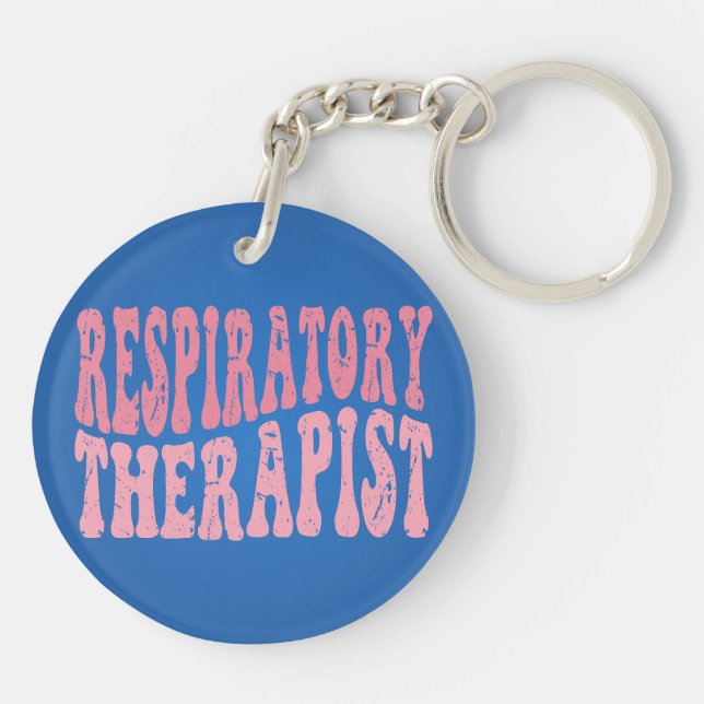 Respiratory Therapist Acrylic Keychain (Back)