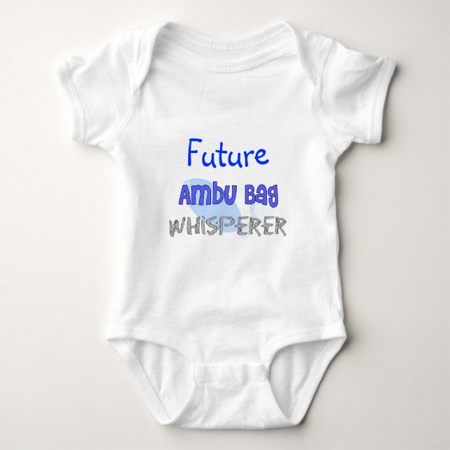 Respiratory Therapist "Ambu Bag Whisperer" Baby Bodysuit (Front)