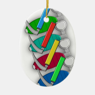 Respiratory Therapist Art Gifts Ceramic Tree Decoration