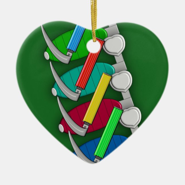 Respiratory Therapist Art Ornament (Front)