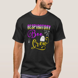 Respiratory Therapist Boo Crew Ghost Spider Hallow T-Shirt