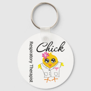 Respiratory Therapist Chick Key Ring