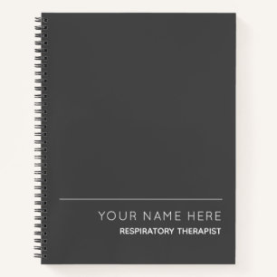 Respiratory Therapist Custom Spiral Notebook
