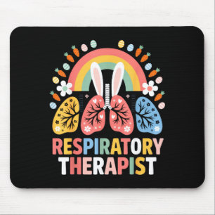 Respiratory Therapist Funny Easter Bunny Spring He Mouse Pad