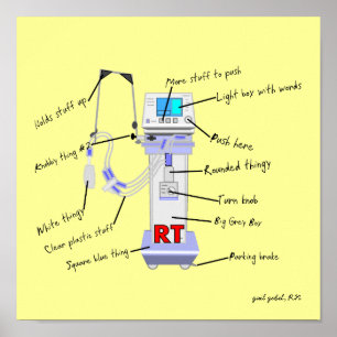 Respiratory Therapist Funny Poster "The Vent"