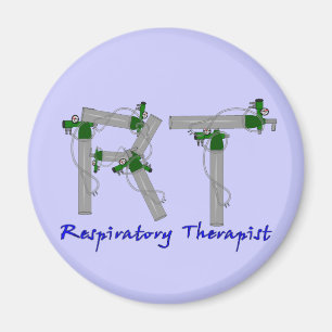 Respiratory Therapist Gifts O2 Tank Design Magnet
