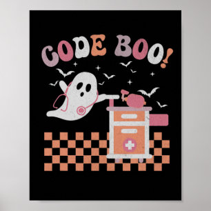 Respiratory Therapist Halloween Code Boo Spooky Re Poster