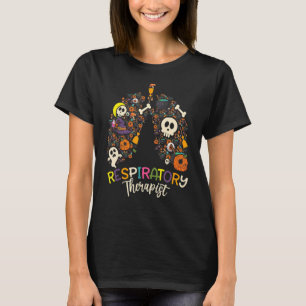 Respiratory Therapist Halloween Vibes Respiratory  T-Shirt
