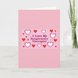 Respiratory Therapist Hearts Thank You Card