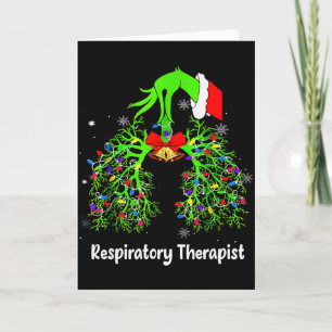 Respiratory Therapist Istant Rt Care Xmas Therapy Card