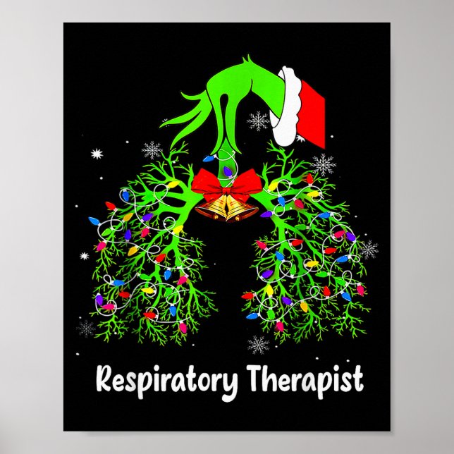 Respiratory Therapist Istant Rt Care Xmas Therapy  Poster (Front)