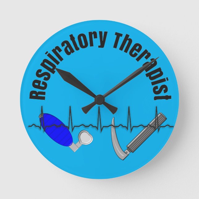 Respiratory Therapist k Round Clock (Front)