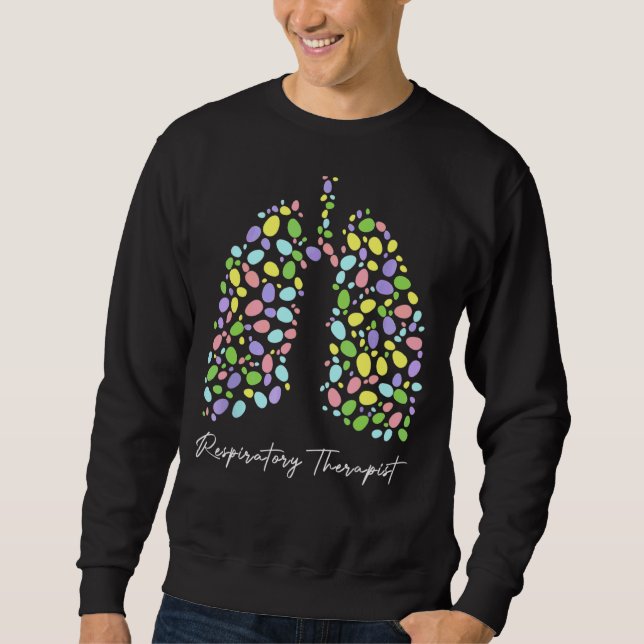 Respiratory Therapist Lung Happy Easter Day Sweatshirt (Front)