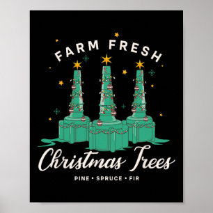 Respiratory Therapist Nurse Farm Fresh Christmas T Poster