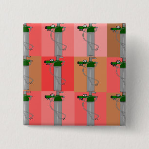 Respiratory Therapist Pink Popart Gifts 15 Cm Square Badge