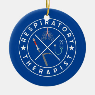 Respiratory Therapist Respiratory Care Week Ceramic Ornament