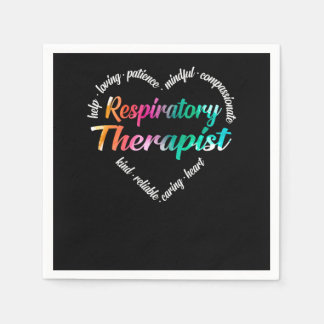Respiratory Therapist Respiratory Therapist Heart  Napkin