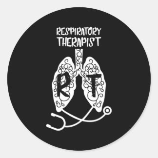 Respiratory Therapist Rt Respiratory Physician Pro Classic Round Sticker