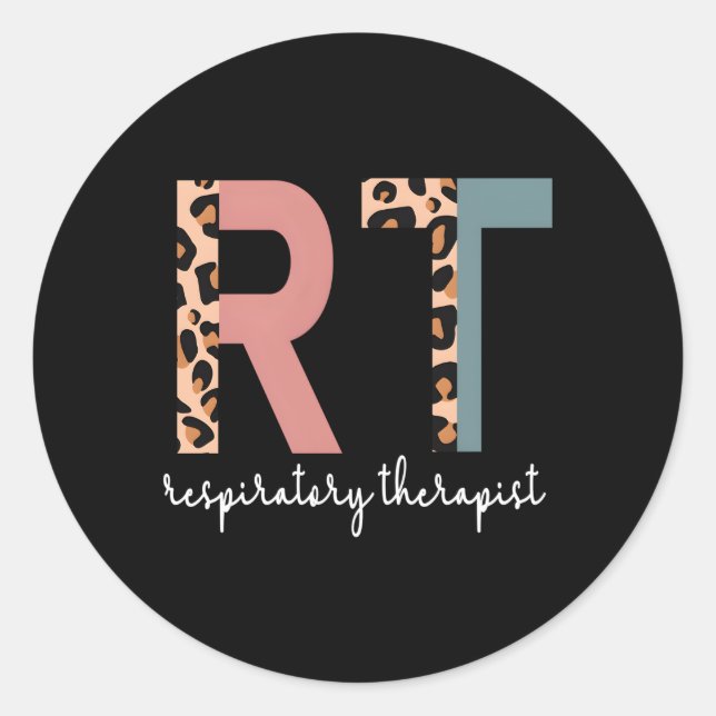 Respiratory Therapist Rt Respiratory Therapy Week Classic Round Sticker (Front)