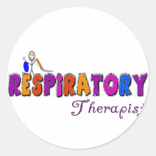Respiratory Therapist Stickman Gifts Classic Round Sticker